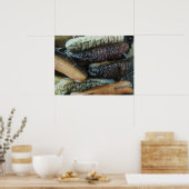 Poster Concombre de mer ... Nourriture du marché du Yaowa (Cuisine)