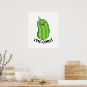Poster Concombre Funny Concomber Pun (Cuisine)