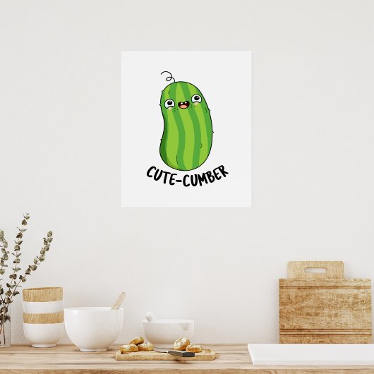 Poster Concombre Funny Concomber Pun (Cuisine)