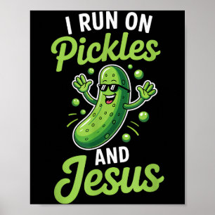 Poster Concombre Pickle Drôle Je Rentre En Pickles Et Jés
