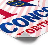 Poster Concord, Caroline du Nord (Coin)