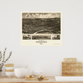 Poster Concord, NH Panoramic Map - 1899 (Cuisine)