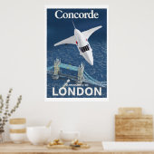 Poster Concorde à Londres (Cuisine)