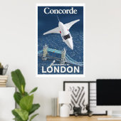 Poster Concorde à Londres (Bureau à domicile)
