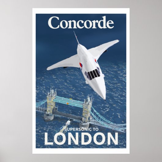 Poster Concorde à Londres (Devant)