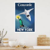Poster Concorde à New York (Cuisine)