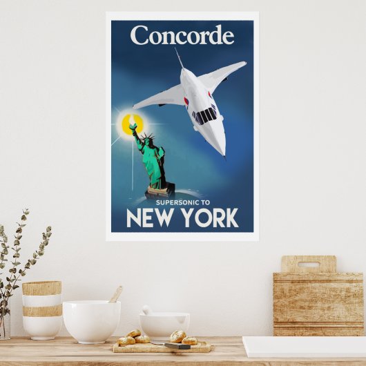 Poster Concorde à New York (Cuisine)