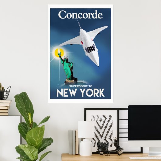 Poster Concorde à New York (Bureau à domicile)