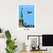 Poster Concorde à partir de New York (Bureau à domicile)