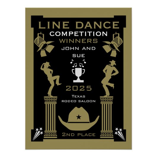 Poster Concours de danse américaine (Devant)