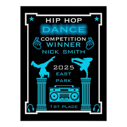 Poster Concours de danse Hip Hop (Devant)