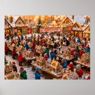Poster Concours de maison en pain d'épices miniature