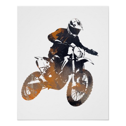 Poster Concours de moto Sport Challenge Silhouette (Devant)