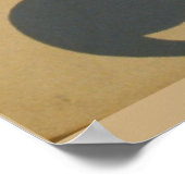 Poster Concours de musique vintage (Coin)