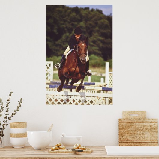 Poster Concours de saut à cheval - (Cuisine)