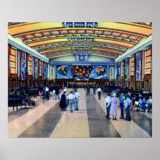 Poster Concours Terminal Union Cincinnati Ohio (Devant)