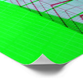 Poster Concrete Jungle Bâtiment Abstrait Art (Coin)