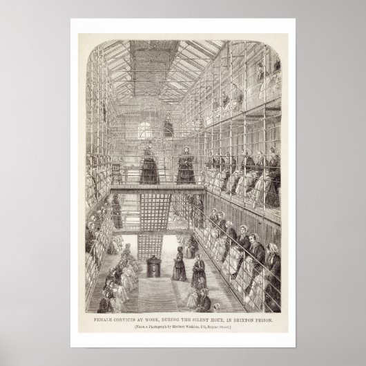 Poster Condamnations au travail pendant l'heure silencieu (Devant)