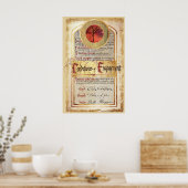 Poster Conditions du Fiançailles (Cuisine)