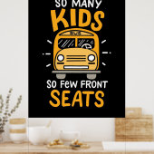 Poster Conducteur de bus autant d'enfants (Cuisine)