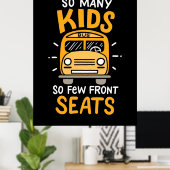Poster Conducteur de bus autant d'enfants (Bureau à domicile)