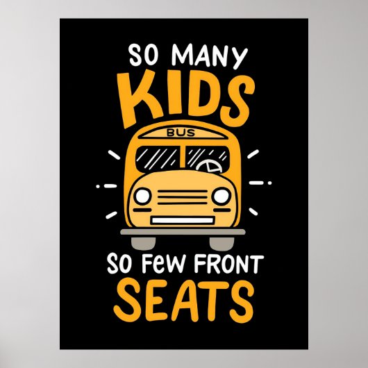 Poster Conducteur de bus autant d'enfants (Devant)