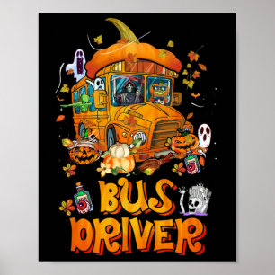 Poster Conducteur de bus École Bus Conducteur de bus Vie