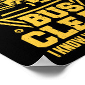 Poster Conducteur De Bus Scolaire Garder Mon Bus Propre J (Coin)