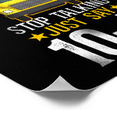 Poster Conducteur de bus scolaire Omg ! Arrêtez De Parler (Coin)