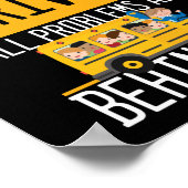 Poster Conducteur De Bus Scolaire Tous Les Problèmes Sont (Coin)