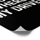 Poster Conducteur de disque de golf drôle (Coin)