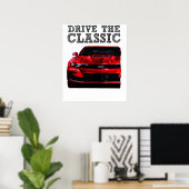 Poster conduire la Chevrolet Camaro classique (Bureau à domicile)