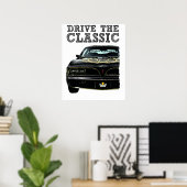 Poster conduire la pontiac firebird classique (Bureau à domicile)