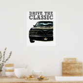 Poster conduire la pontiac firebird classique (Cuisine)