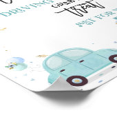 Poster Conduire par Baby shower Traiter Favoriser Signal  (Coin)