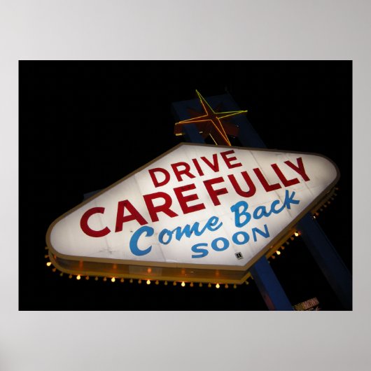 Poster Conduire prudemment (Devant)