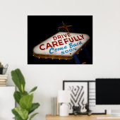 Poster Conduire prudemment (Bureau à domicile)