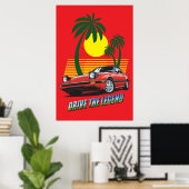 Poster 'Conduis la légende' v02 (Bureau à domicile)