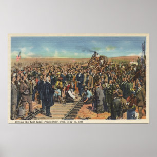 Poster Conduisant la dernière transitoire - voie ferrée