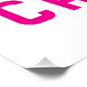 Poster Conduisez loin Cancer du Sein Golf Golf Golfing Go (Coin)