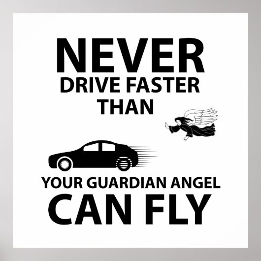 Poster Conduisez prudemment (Devant)