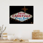 Poster Conduisez prudemment - Revenez bientôt Imprimer l' (Cuisine)