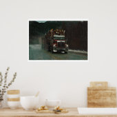 Poster Conduite de la route des camions de transport (Cuisine)