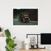 Poster Conduite de la route des camions de transport (Bureau à domicile)