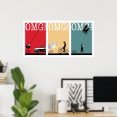 Poster conduite, équitation, marche. 3 (Bureau à domicile)