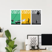 Poster conduite, équitation, marche. 4 (Bureau à domicile)