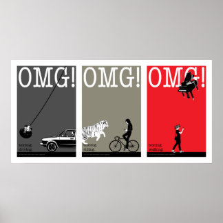 Poster conduite, équitation, marche. 5