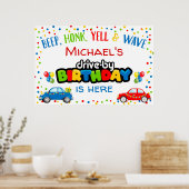 Poster Conduite par défilé d'anniversaire, signe de fête  (Cuisine)