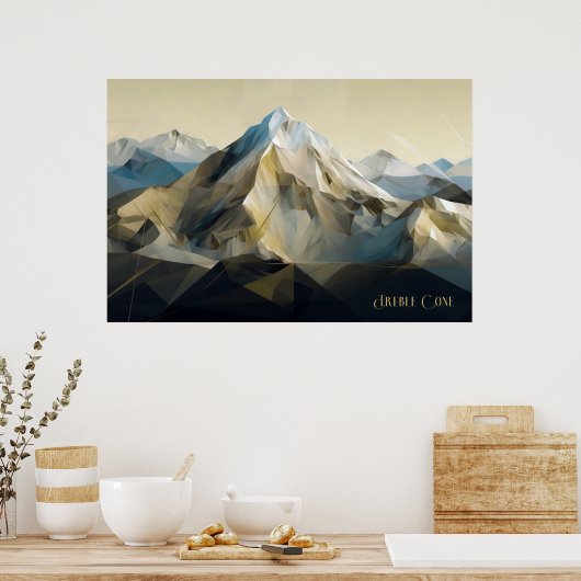 Poster Cône argenté (Cuisine)