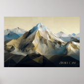 Poster Cône argenté (Devant)